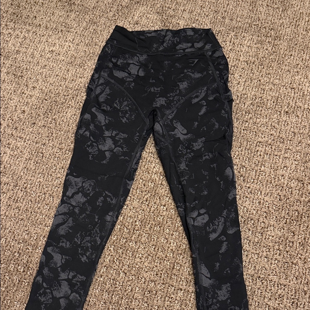 Gymshark Black Patterned Leggings